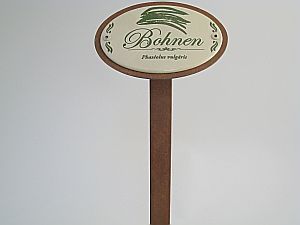 Emailschild Bohnen 30cm