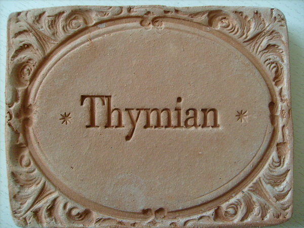 Thymian Terracotta Kräuterstecker