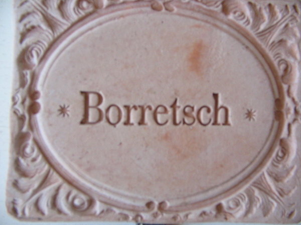 Borretsch Terracotta Kräuterstecker  Kräuterschild