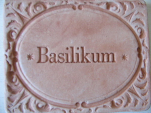 Basilikum Terracotta Kräuterstecker