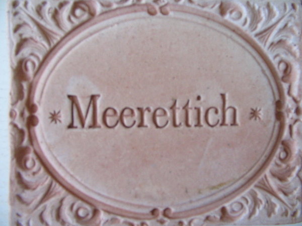 Meerettich Terracotta Kräuterstecker  Kräuterschild