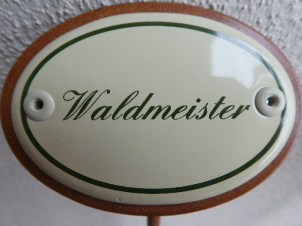 Kräuterschild Emaille Waldmeister 25cm