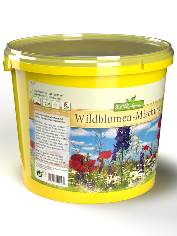 Wildblumenmischung Saatgut 5 Liter Eimer