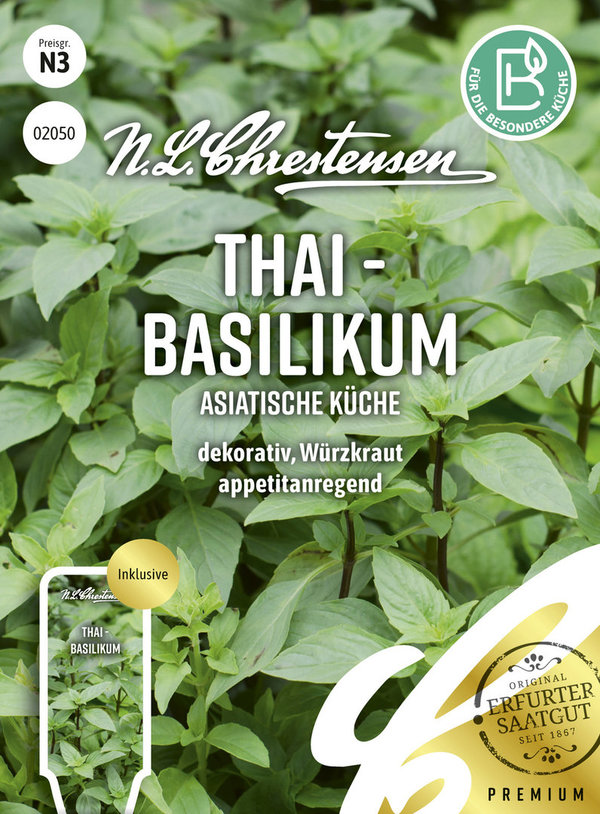 Thai-Basilikum Samen Saatgut Kräuter Ocimum Chrestensen