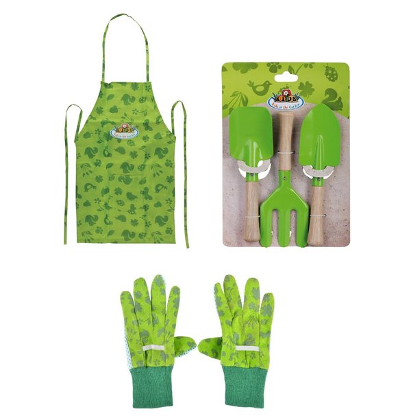 Schürze, Gartenwerkzeuge, Handschuhe für Kinder Kids in the Garden