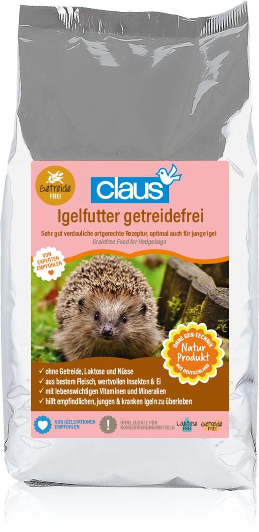 Claus Igelfutter getreidefrei Futter Igel 0,75kg