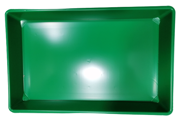 Romberg stabile grüne Aussaatschale ohne Bodenlöcher Pikierschale 60x40x6cm glatt